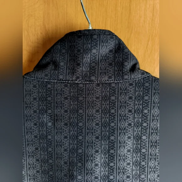 Cinch Women's Charcoal Grey And Turquoise Aztec Print Concealed Carry Jacket M - Picture 11 of 16